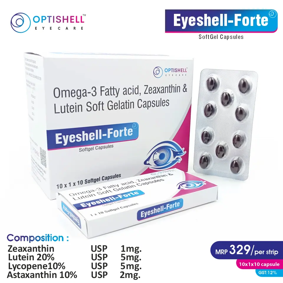 Zeaxanthin, Lutein, Lycopene, Astaxanthin , Omega-3 Fatty Acids , DHA  at the best price in PCD Pharma Franchise for Eye Health and Antioxidant Support.
